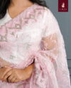 Embroidered Organza Saree - Image 2