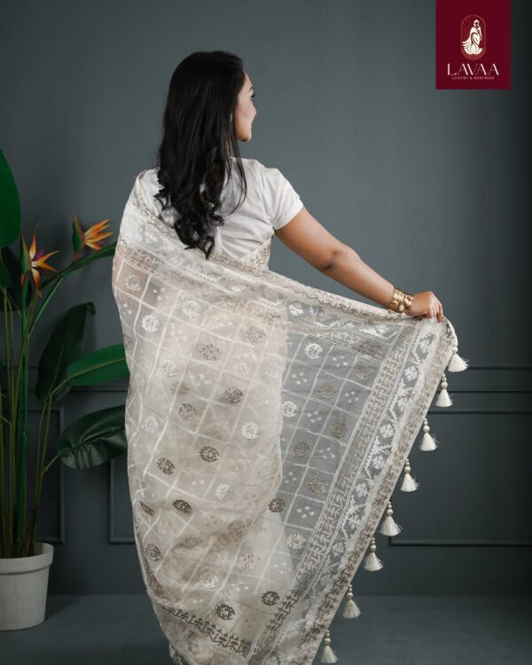 Pure Muslin Saree - Image 2